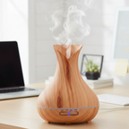Essential Oil Diffuser 500ml Ultrasonic Humidifier LED Light Timer Function