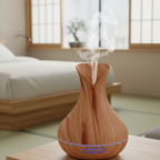 Essential Oil Diffuser 500ml Ultrasonic Humidifier LED Light Timer Function