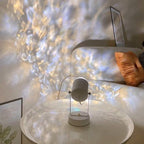 Ripple Effect Table Lamp, Wrought Iron Material, Projection Lighting
