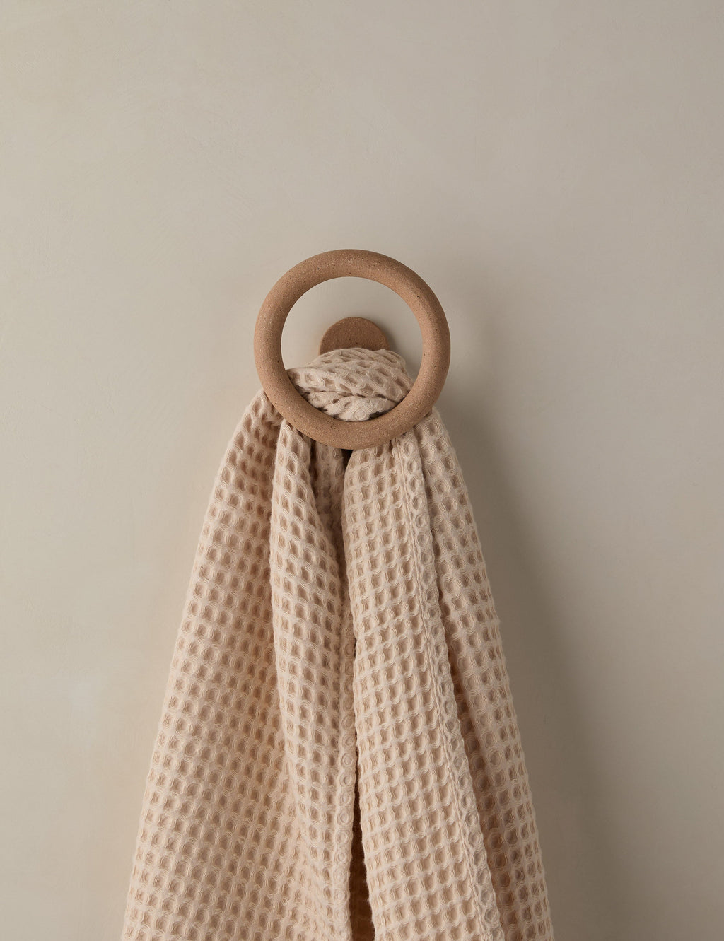 Bela Wall Hook | Handmade Circular Design, Artisan Texture