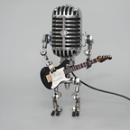 Unique Robot Table Lamp with Adjustable LED Light for Living Room and Desk – Stylish Home Decor Accent