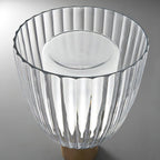 Modern Gold Metal & Glass Table Lamp