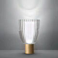Modern Gold Metal & Glass Table Lamp