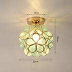 Bello Retro Flower Ceiling Light | Colourful PVC Flush Mount