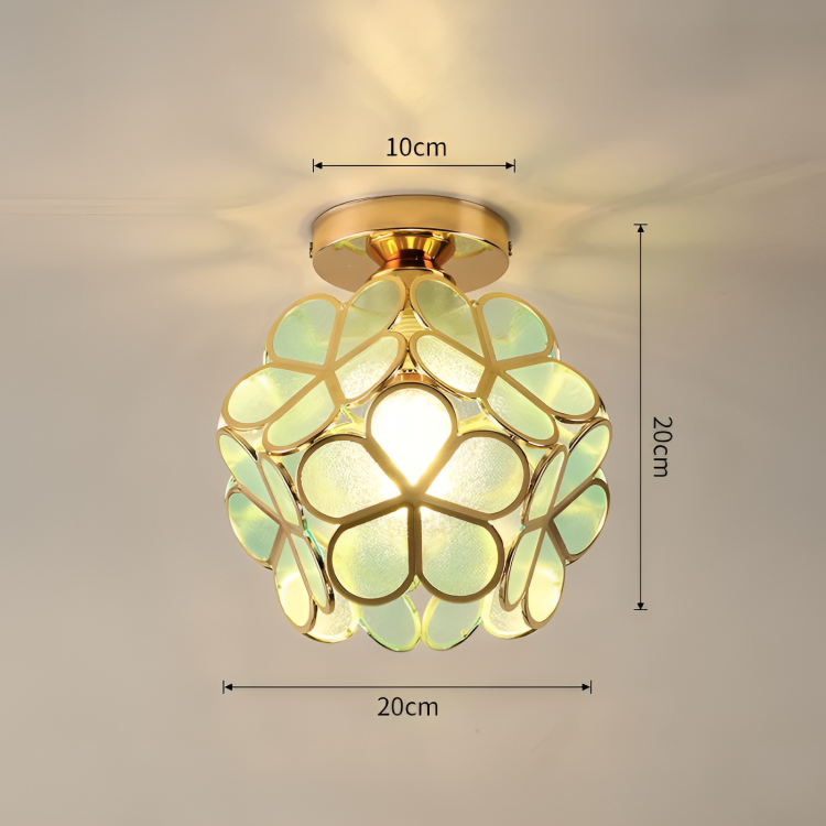 Bello Retro Flower Ceiling Light | Colourful PVC Flush Mount