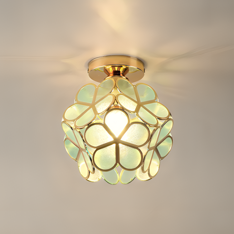 Bello Retro Flower Ceiling Light | Colourful PVC Flush Mount