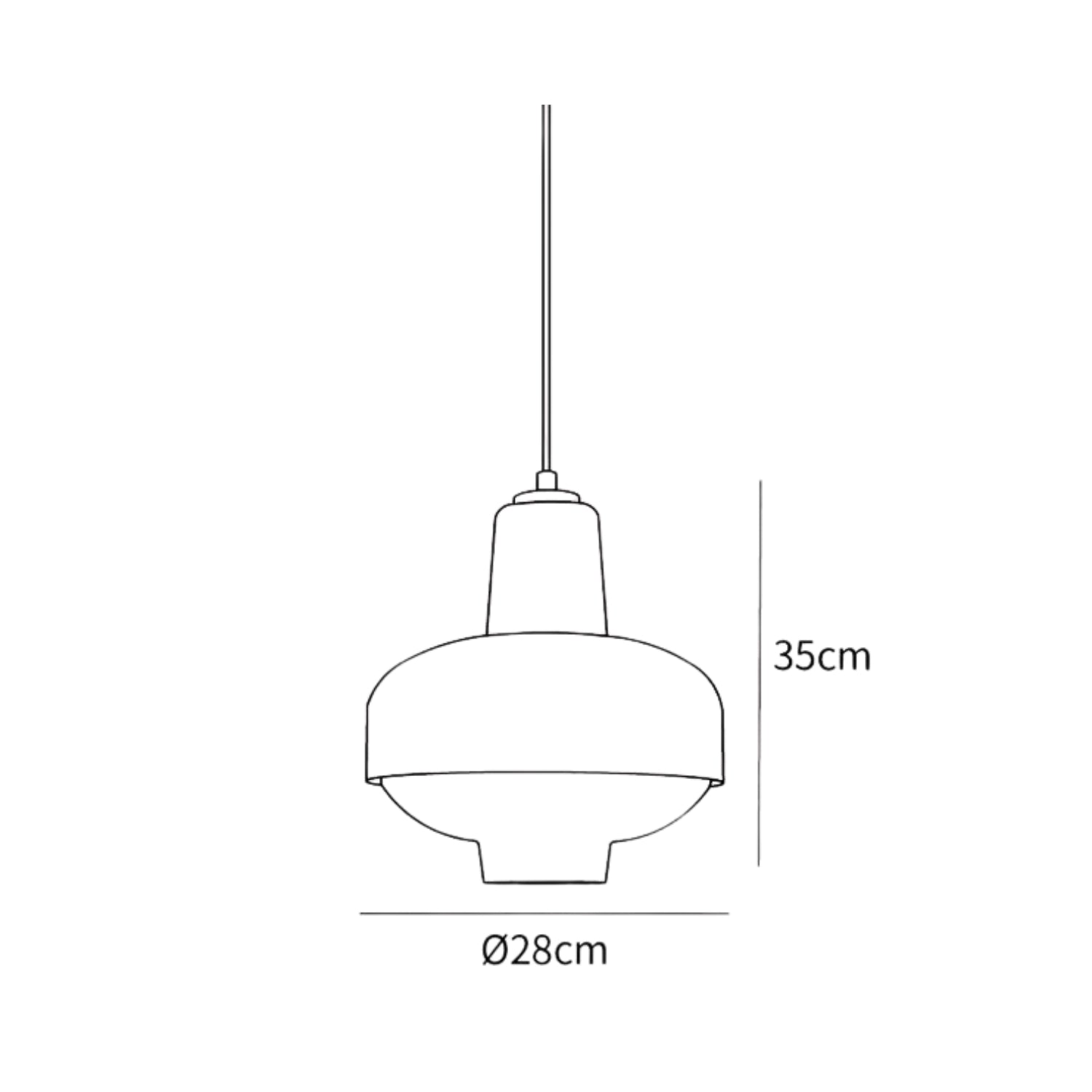 Elyssor – Glass Hanging Lamp with Layered Natural Shape Design