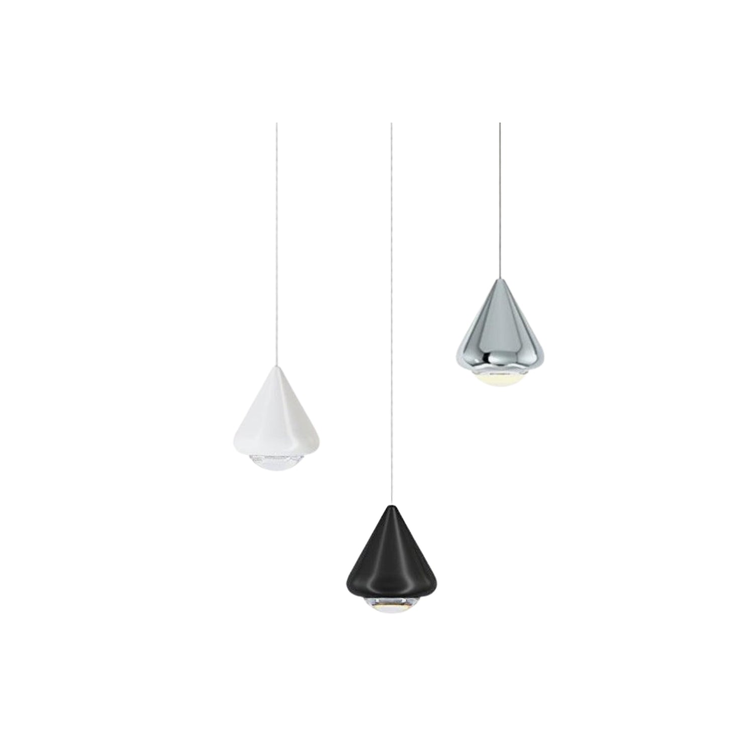 Othira – Contemporary Ceiling Lamp with Shiny Surface and Graphic Design