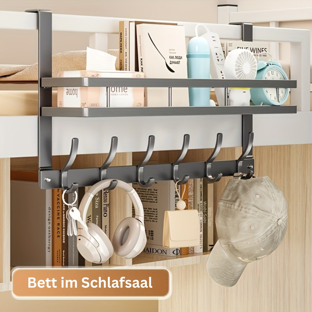 Urban Hanging: Clothes Rack Door Shelf – Modern Metal Design, Polished & Space-Saving for Hallway, Bedroom & Bathroom