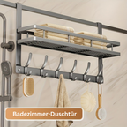 Urban Hanging: Clothes Rack Door Shelf – Modern Metal Design, Polished & Space-Saving for Hallway, Bedroom & Bathroom