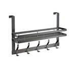 Urban Hanging: Clothes Rack Door Shelf – Modern Metal Design, Polished & Space-Saving for Hallway, Bedroom & Bathroom