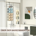 UrbanGestell: Towel Holder Bathroom – multifunctional door holder made of metal, adjustable & space-saving for towels & accessories
