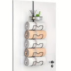 UrbanGestell: Towel Holder Bathroom – multifunctional door holder made of metal, adjustable & space-saving for towels & accessories