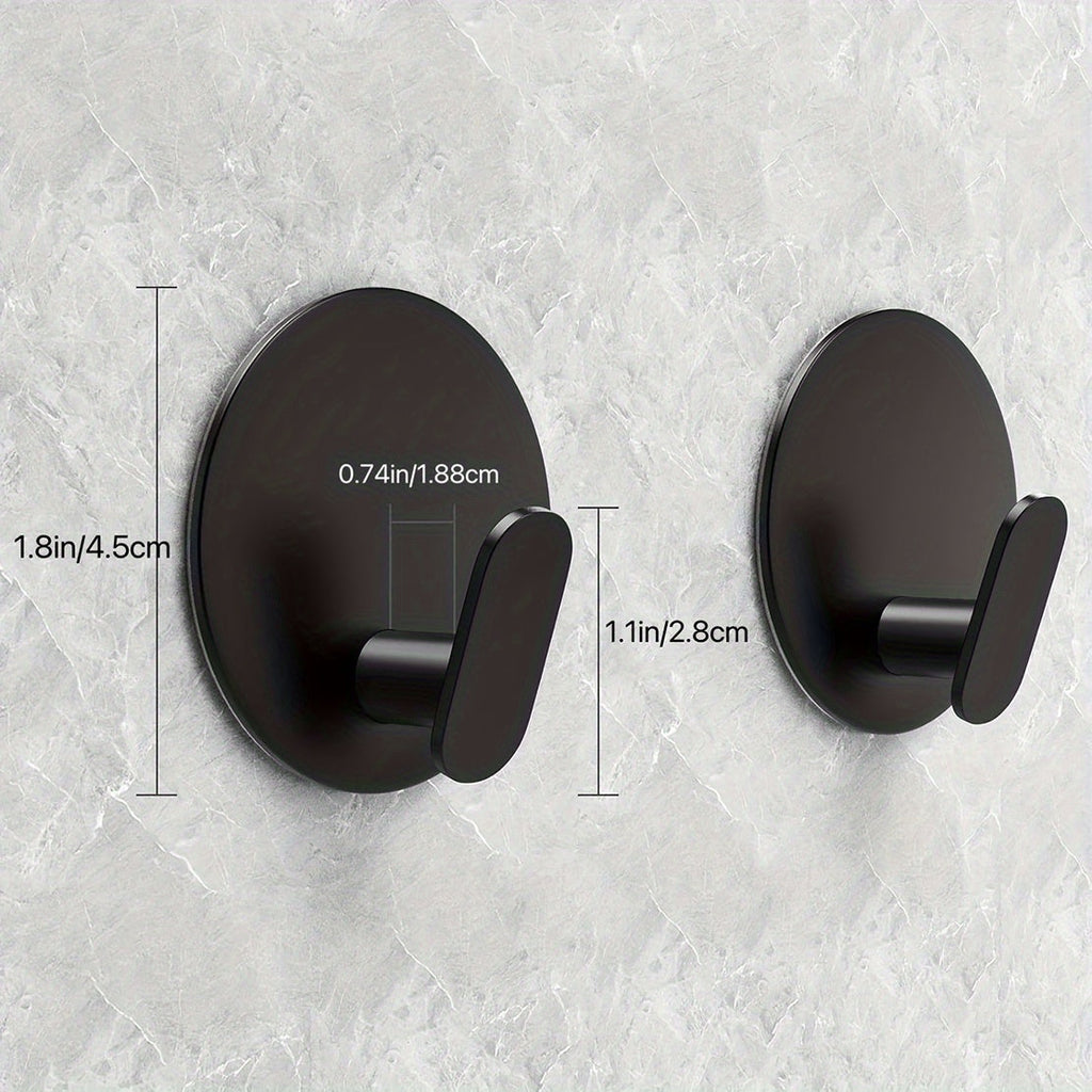UrbaneHaken: Towel Holder Bathroom – Contemporary Wall Hooks, Self-Adhesive & Space-Saving for Bathroom Textiles & Keys