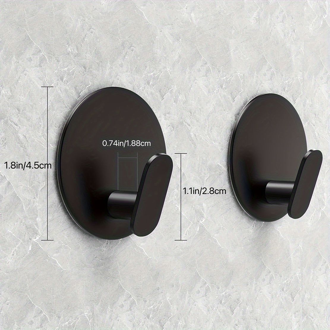 UrbaneHaken: Towel Holder Bathroom – Contemporary Wall Hooks, Self-Adhesive & Space-Saving for Bathroom Textiles & Keys