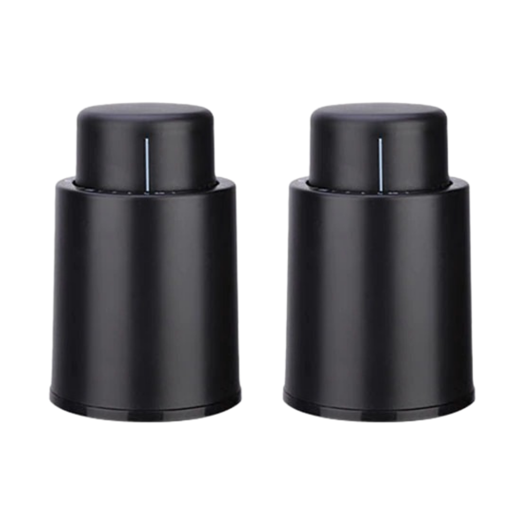 Vacuum Wine Bottle Stopper with Date Tracker Food Safe Plastic