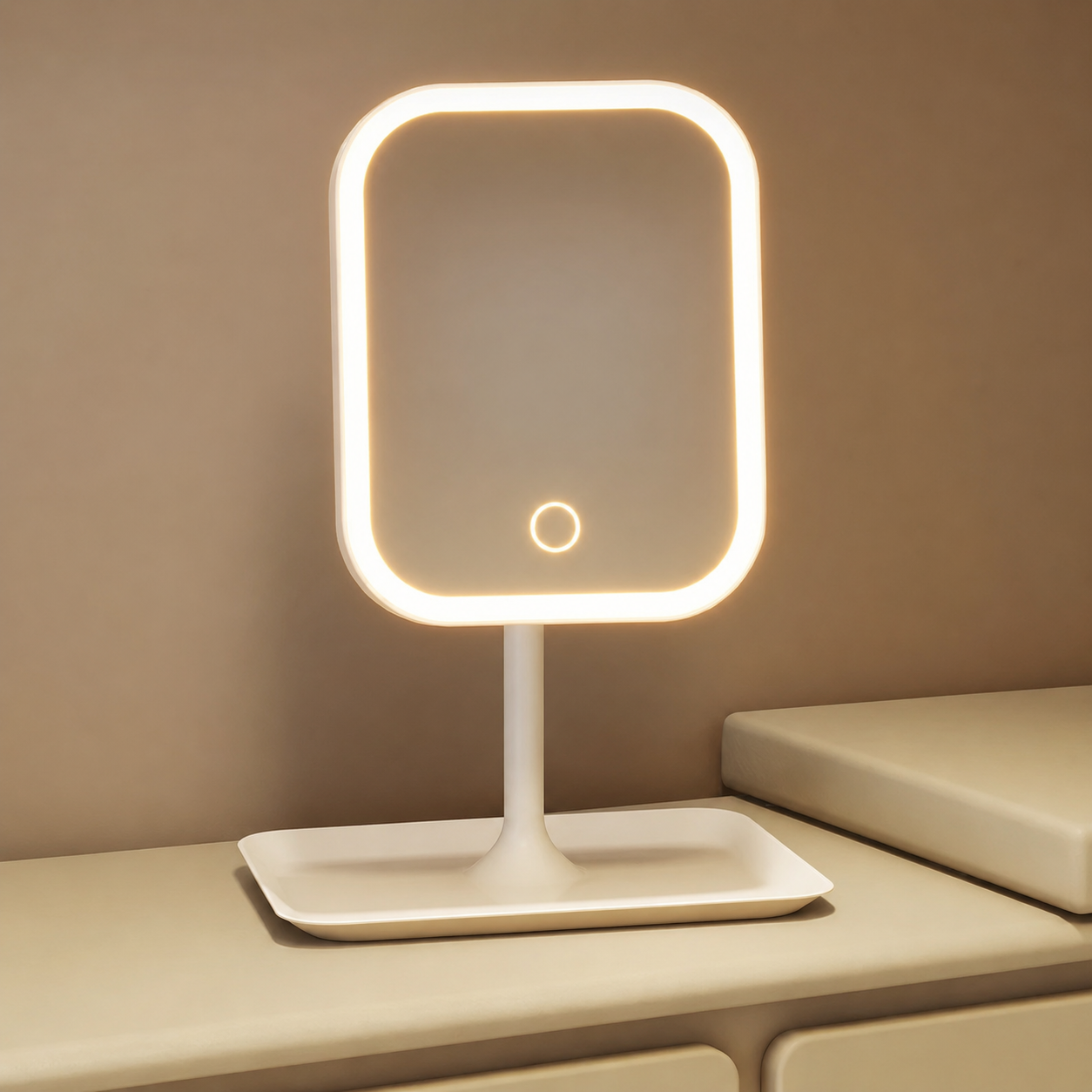 Vanity Mirror, LED Lighting, 3 Color Modes, USB Rechargeable