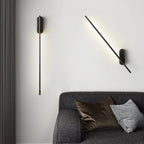 Slim Linear LED Wand Wall Sconce in Brushed Brass