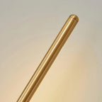 Slim Linear LED Wand Wall Sconce in Brushed Brass