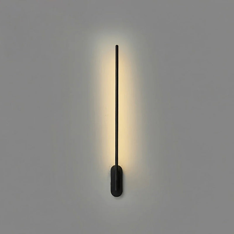 Slim Linear LED Wand Wall Sconce in Brushed Brass