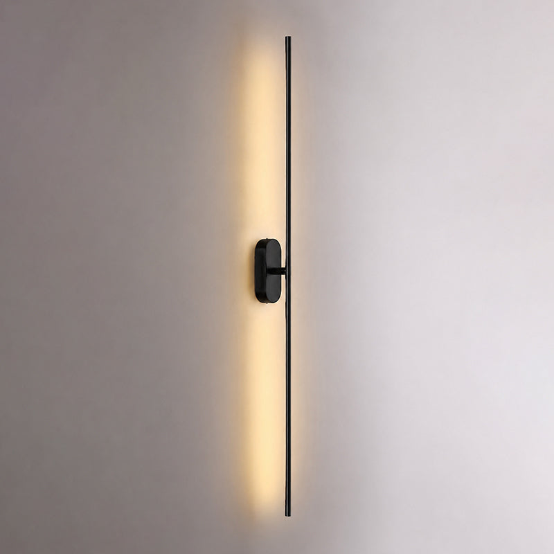 Slim Linear LED Wand Wall Sconce in Brushed Brass