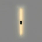 Slim Linear LED Wand Wall Sconce in Brushed Brass