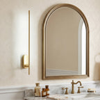 Slim Linear LED Wand Wall Sconce in Brushed Brass