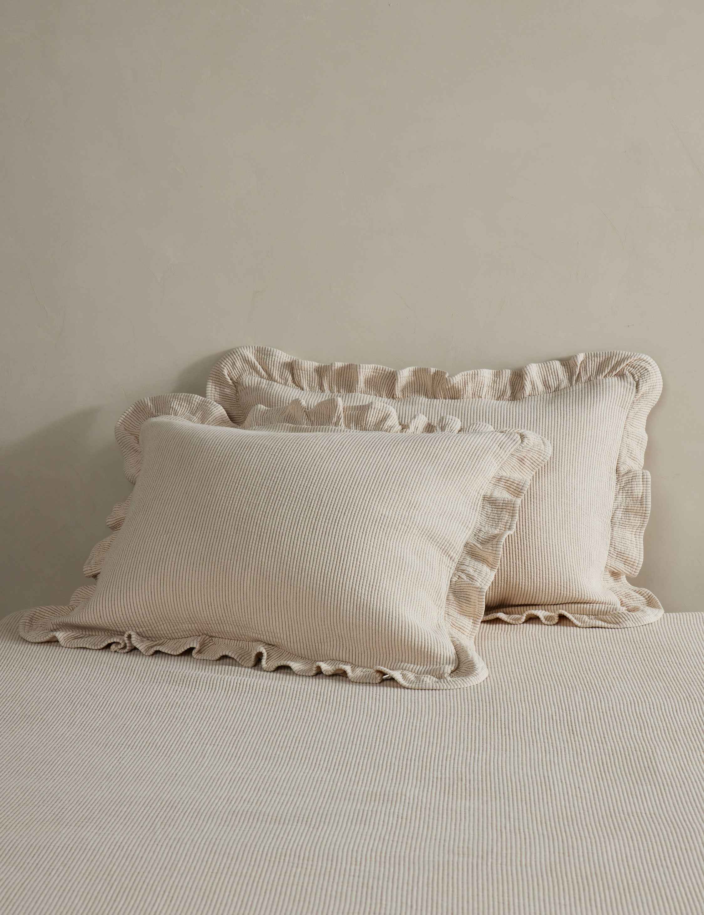 Vekki Cotton Sham | Soft, Textural Design by Sarah Sherman Samuel