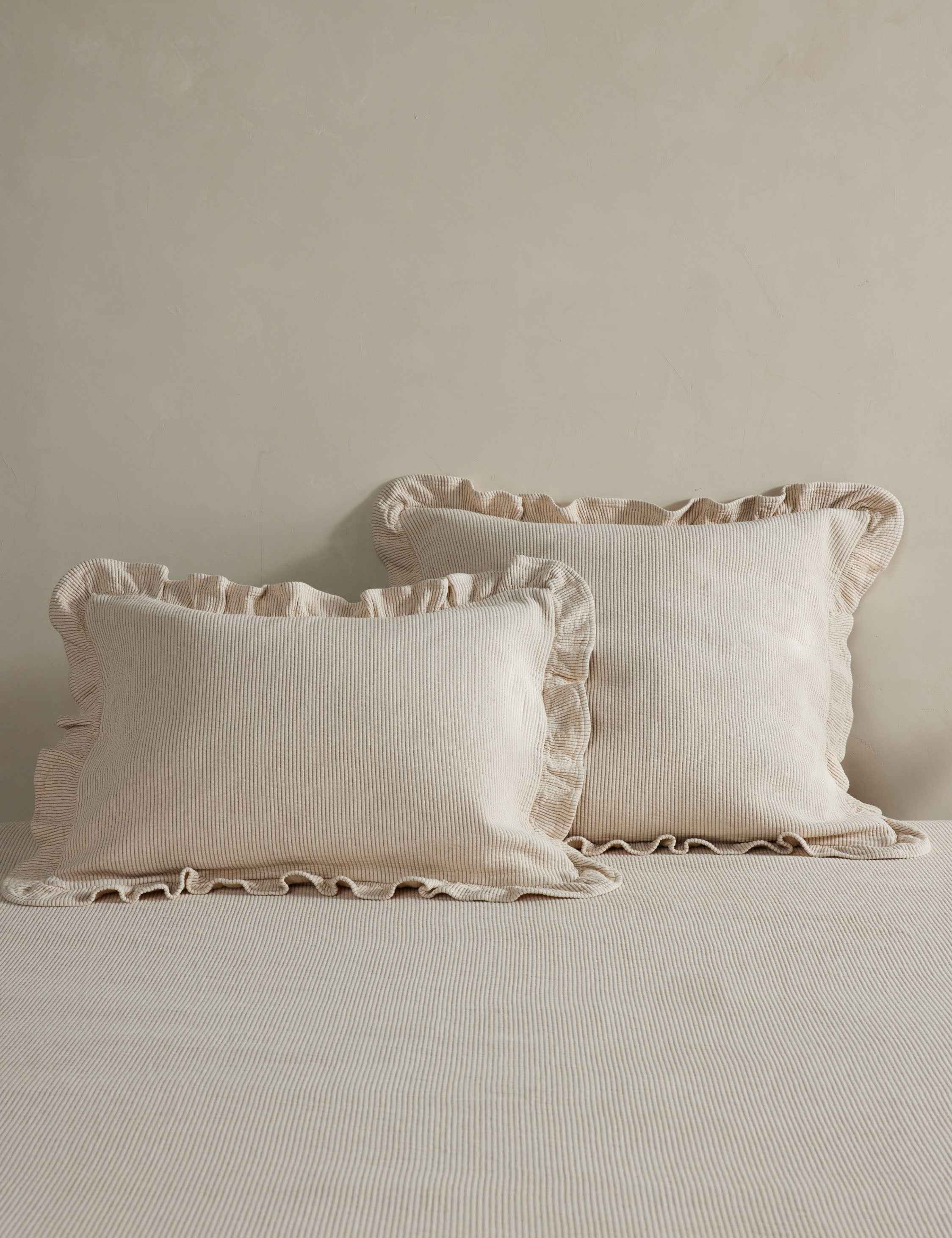 Vekki Cotton Sham | Soft, Textural Design by Sarah Sherman Samuel