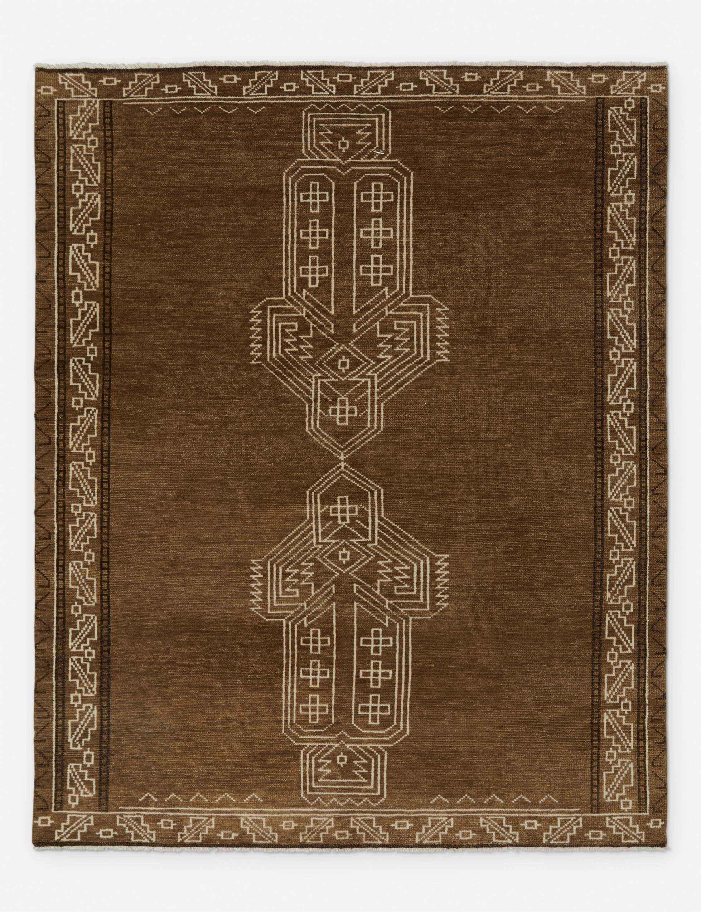Vela Hand-Knotted Wool Rug | Vintage-Inspired, Mediterranean Design