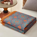 Velina: Elegant Cotton Blanket with Reversible Pattern and Light Texture – for Beds and Modern Living Spaces