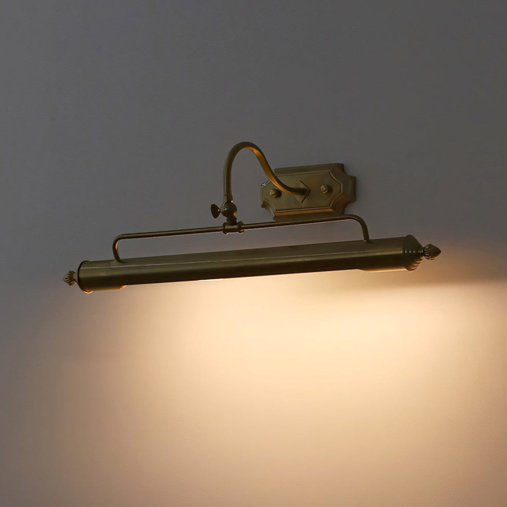 Swan-Neck Adjustable Picture Wall Light in Copper