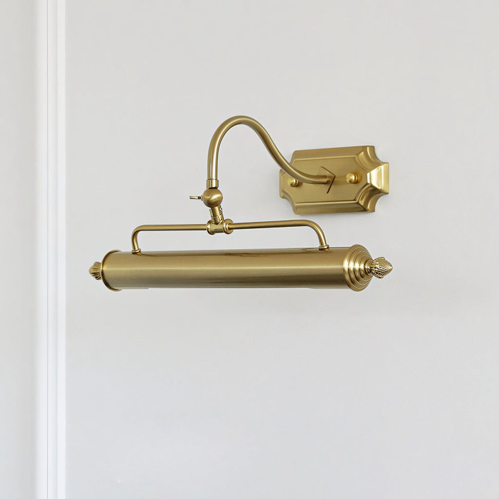 Swan-Neck Adjustable Picture Wall Light in Copper