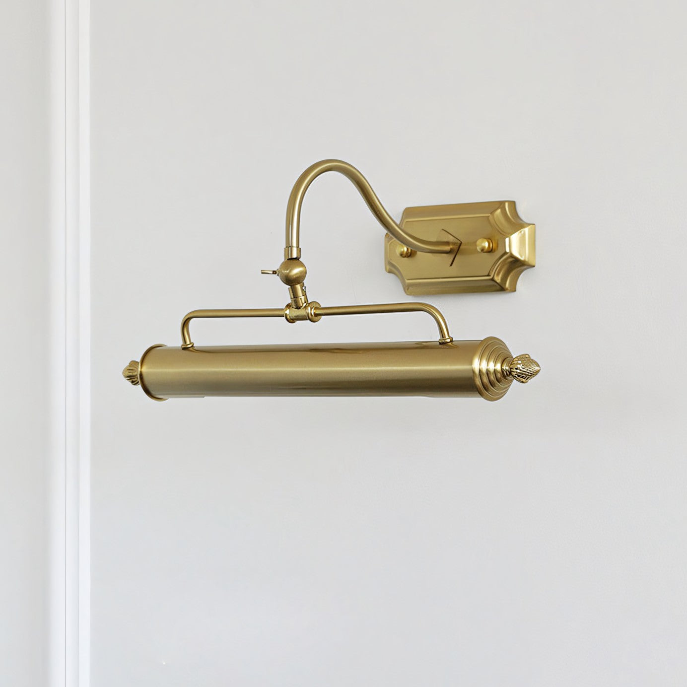 Swan-Neck Adjustable Picture Wall Light in Copper