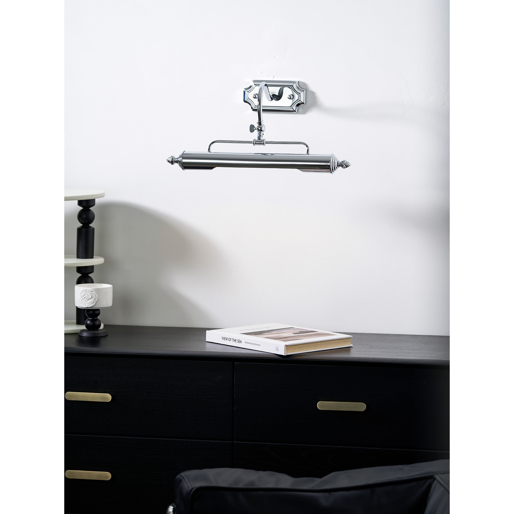 Swan-Neck Adjustable Picture Wall Light in Copper