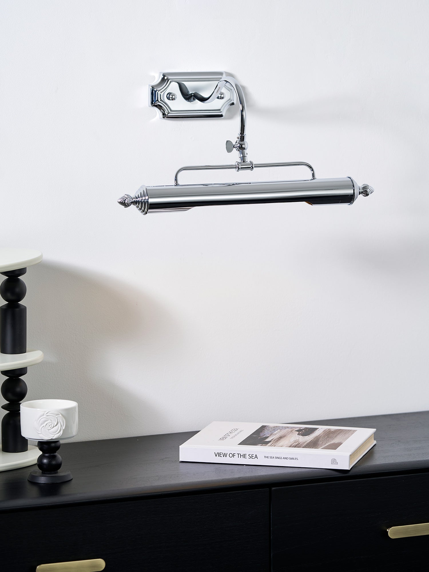 Swan-Neck Adjustable Picture Wall Light in Copper