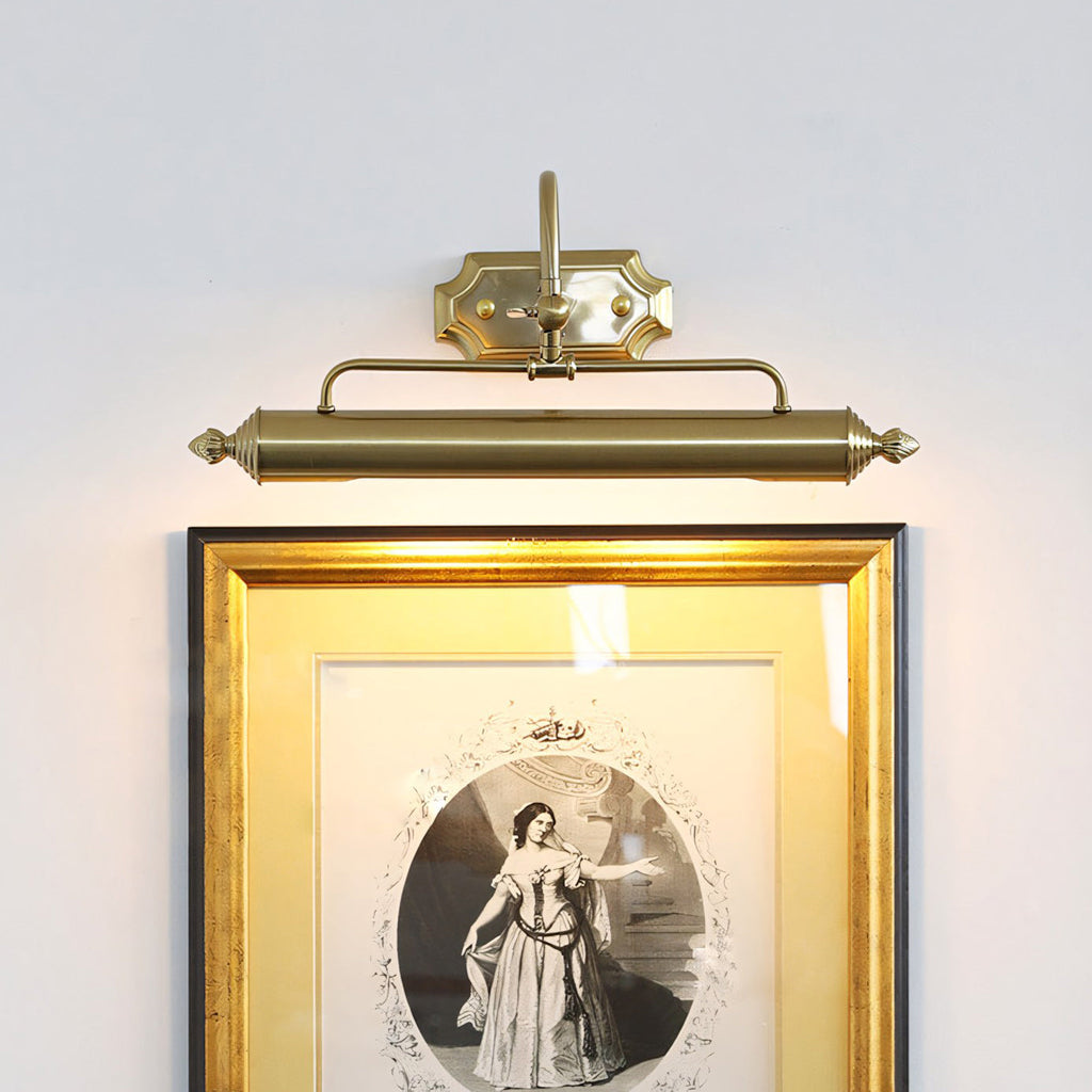 Swan-Neck Adjustable Picture Wall Light in Copper