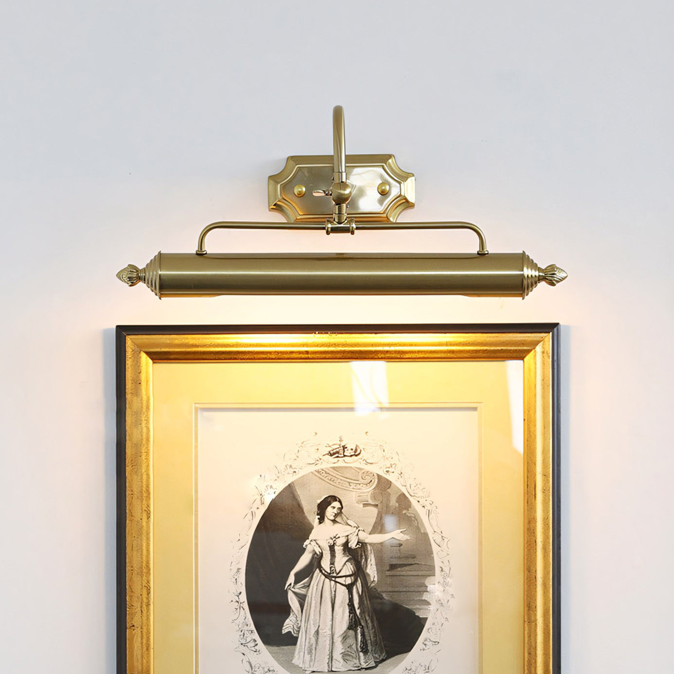Swan-Neck Adjustable Picture Wall Light in Copper