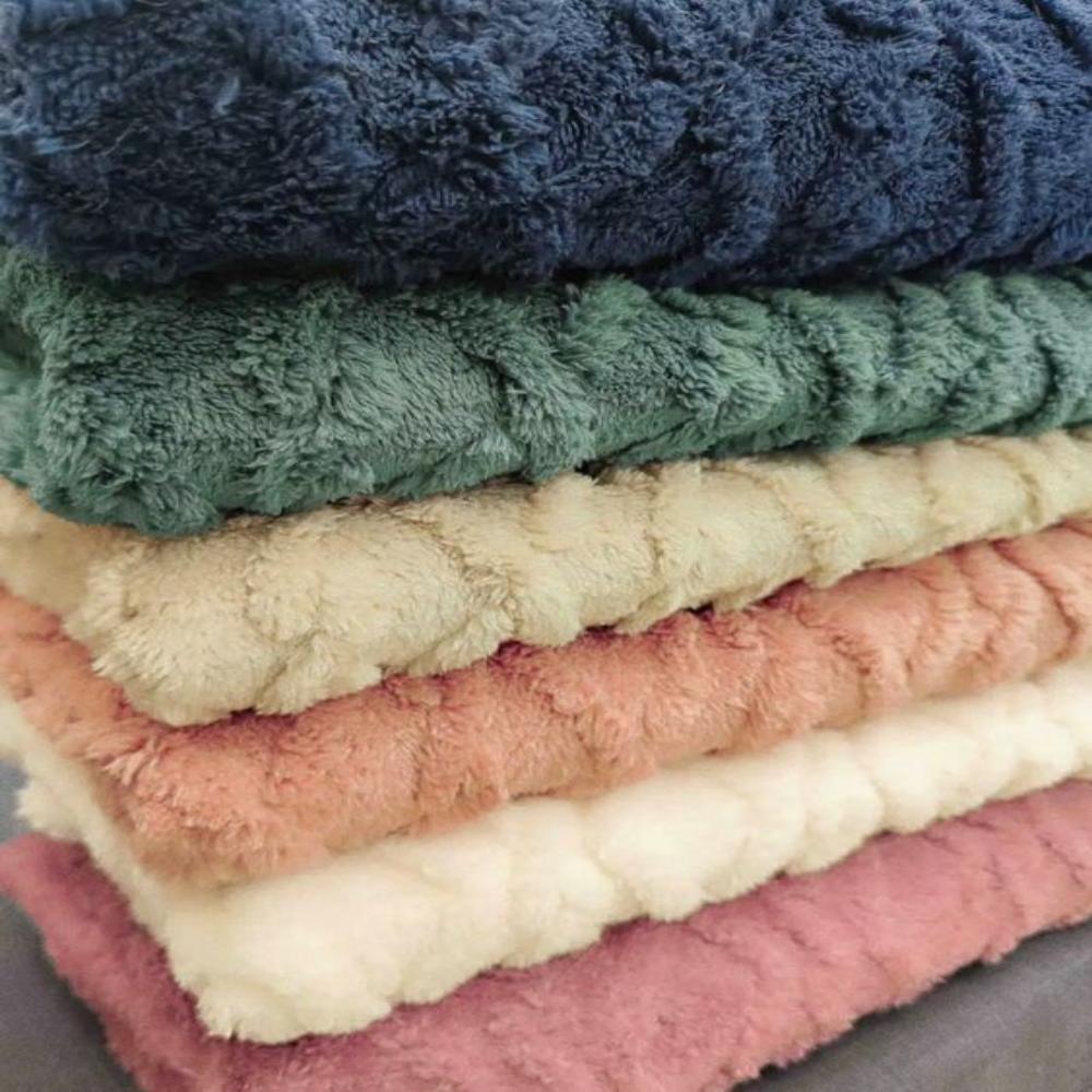VeloursNest: Sofa Cover Made of Luxurious Cashmere with Sherpa Look & Jacquard Design – for Couch & Lounge