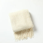 VeluCasa: Boho Luxury Knit Blanket – Chunky Blanket for Bedroom & Sofa