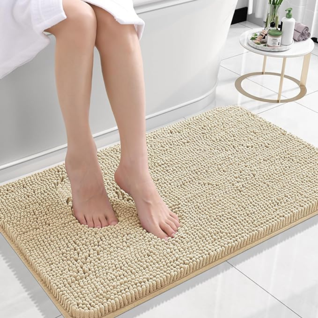 VeluSoft: Soft Bath Mat – Non-Slip & Quick-Drying Bathroom Rug