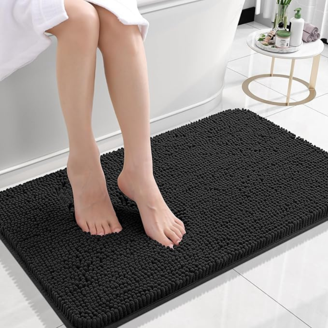 VeluSoft: Soft Bath Mat – Non-Slip & Quick-Drying Bathroom Rug