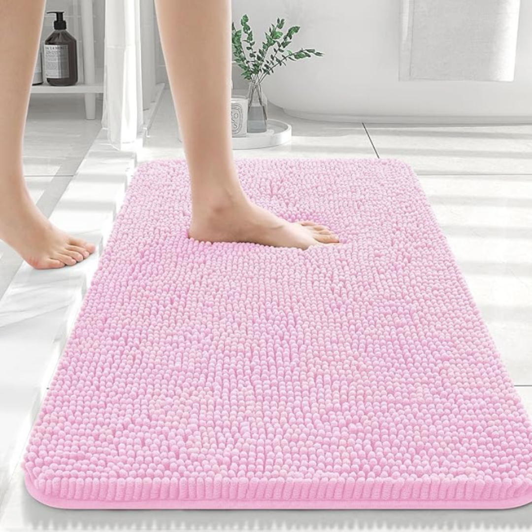 VeluSoft: Soft Bath Mat – Non-Slip & Quick-Drying Bathroom Rug