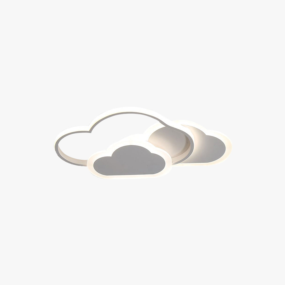 Veluna: Contemporary LED Ceiling Light in Pink & White – for Living Room & Bedroom