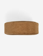 Bela Velvet Disc Pillow | Piped Edges, Ribbed Siding