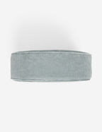 Bela Velvet Disc Pillow | Piped Edges, Ribbed Siding