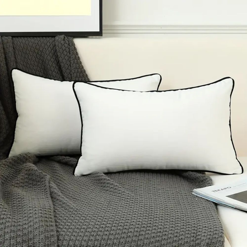 Velvet Cushion Cover, Hidden Zipper Closure, Multiple Sizes, Square Rectangle Design