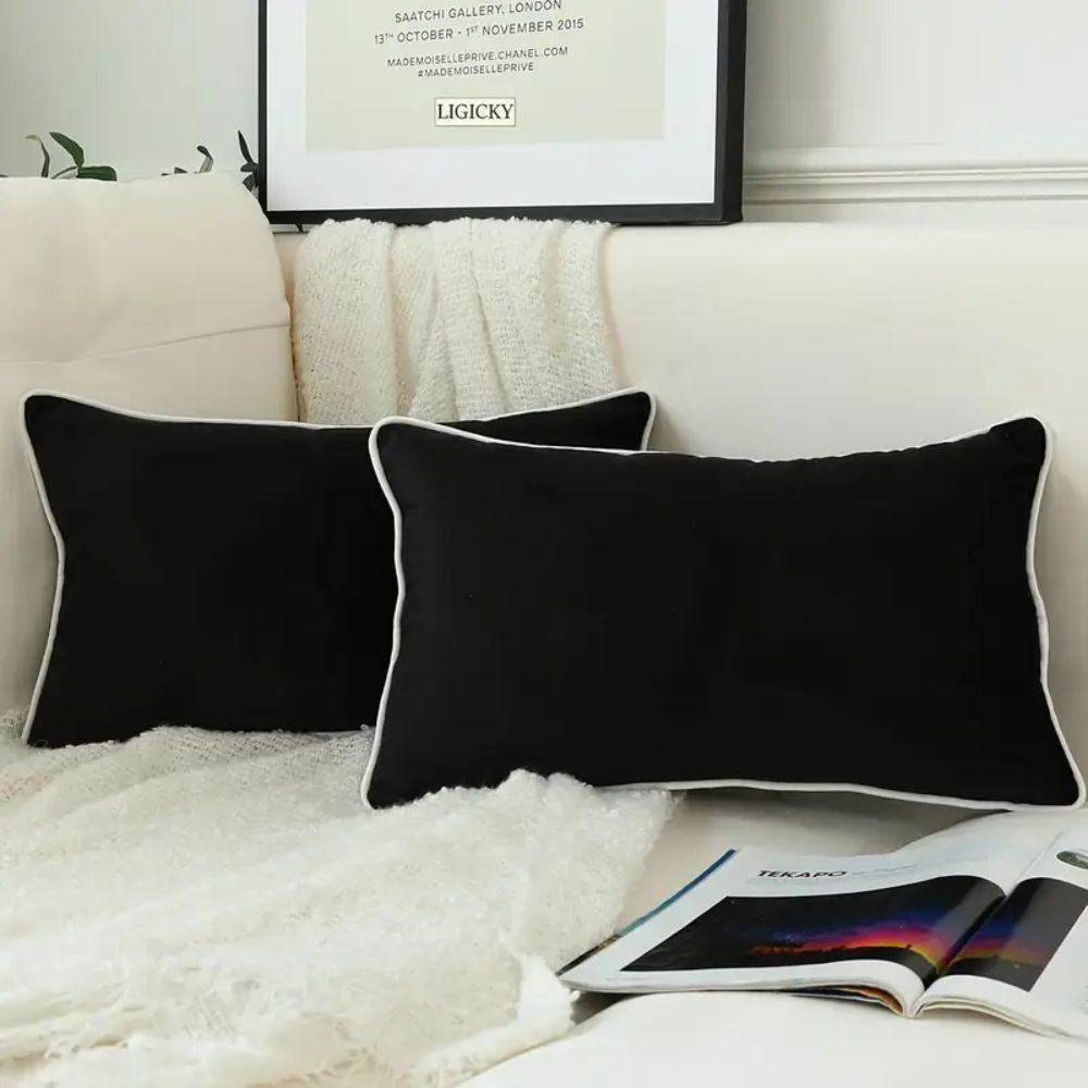 Velvet Cushion Cover, Hidden Zipper Closure, Multiple Sizes, Square Rectangle Design