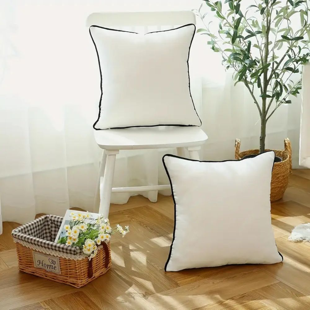 Velvet Cushion Cover, Hidden Zipper Closure, Multiple Sizes, Square Rectangle Design