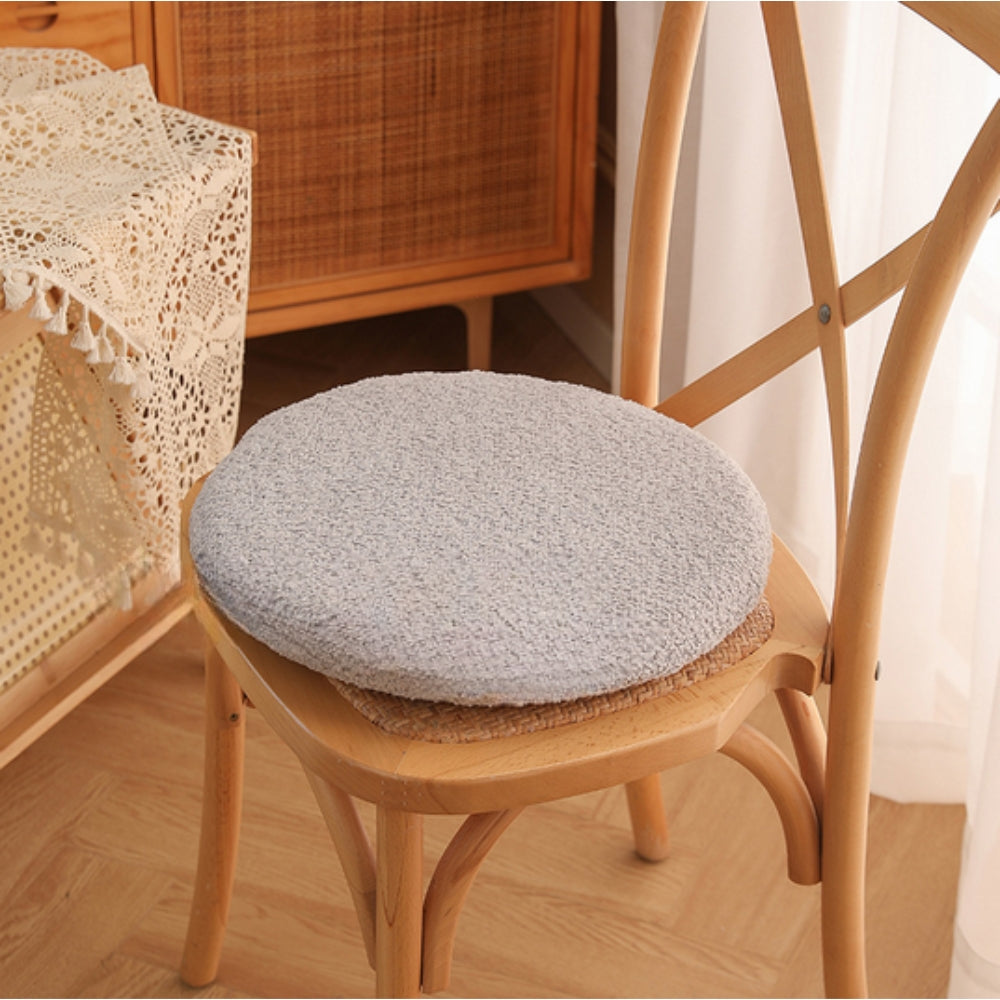 Chair Cushion Velvet Round Rabbit Design with Playful Design